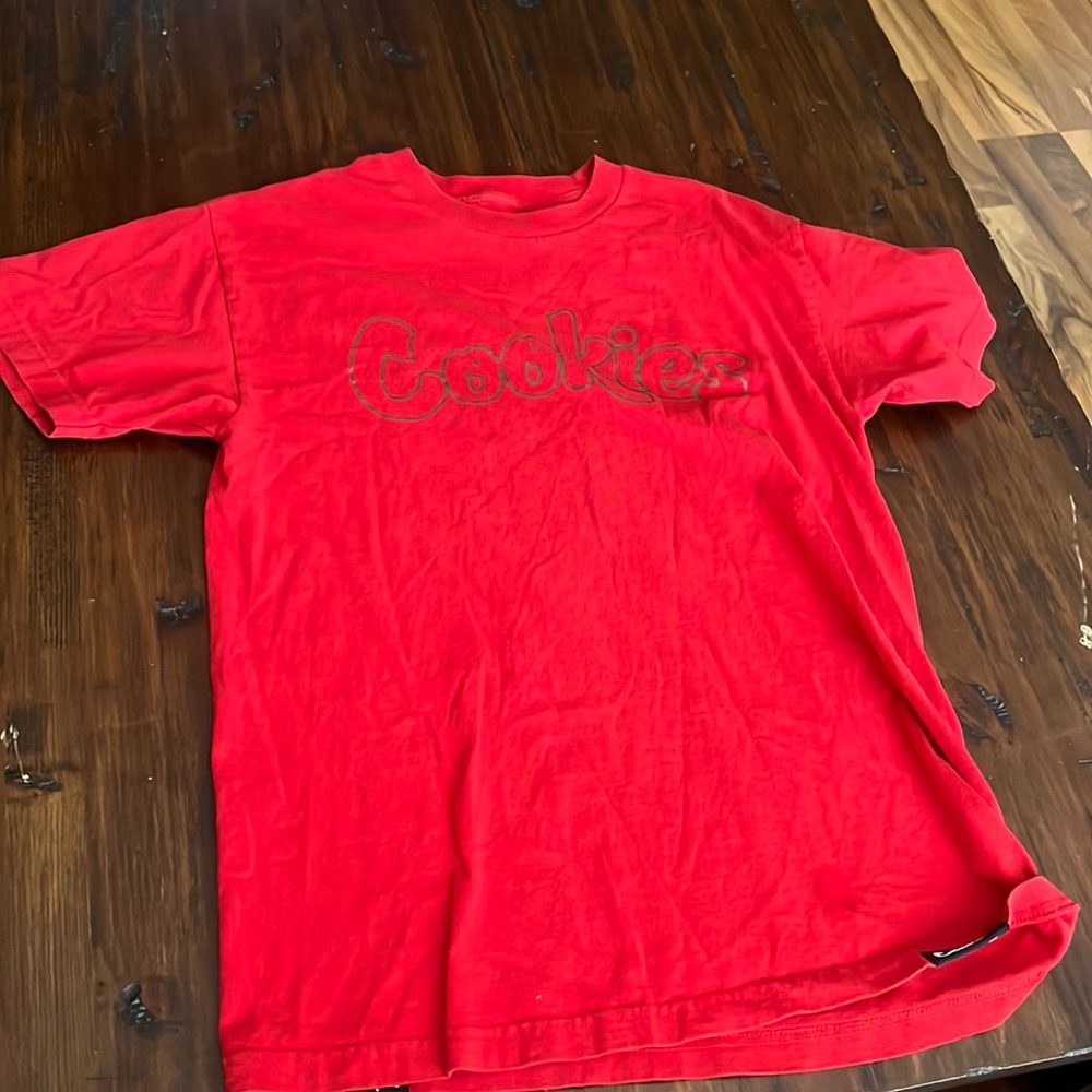 Red cookies shirt